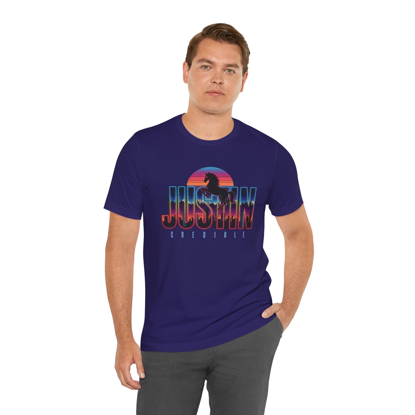 JUSTIN credible in Denver - Unisex Graphic Tee