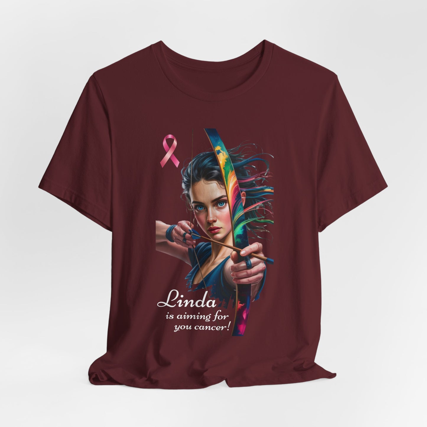 Linda is aiming for Cancer - Stylish Short Sleeve Shirt
