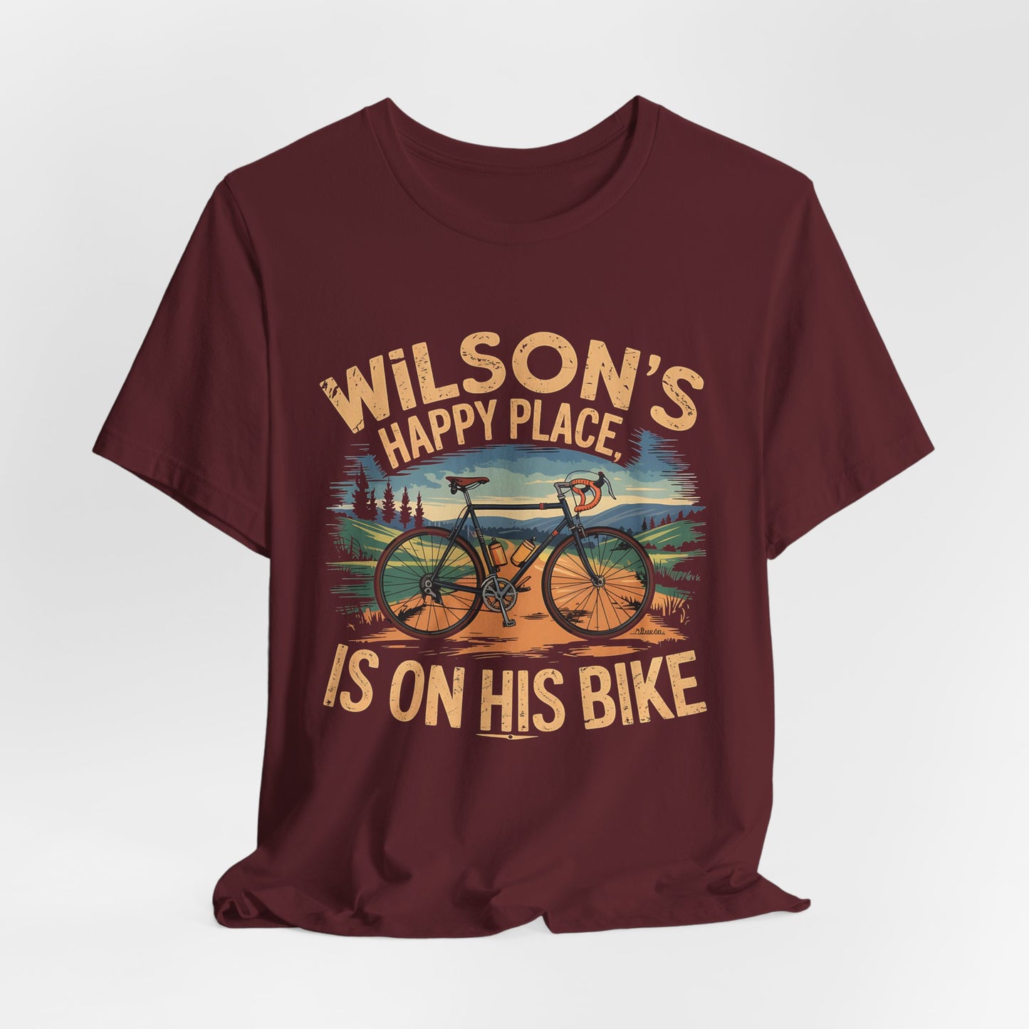 Wilsons happy place Bike - Unisex Tee Shirt