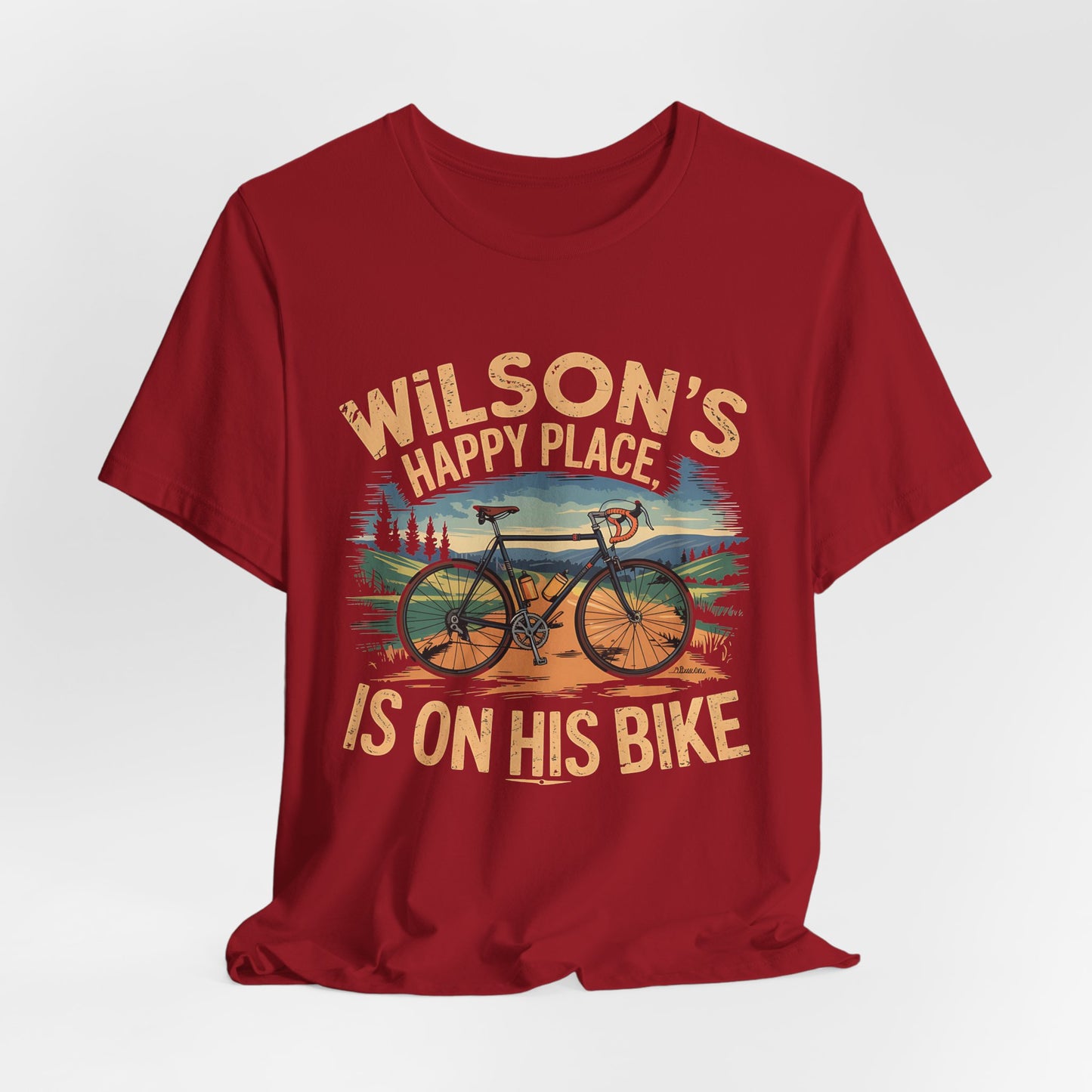 Wilsons happy place Bike - Unisex Tee Shirt
