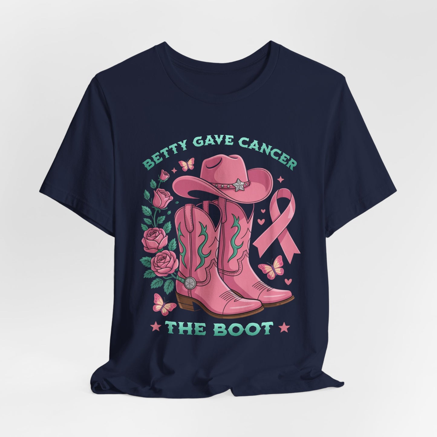 Gave cancer the boot - Stylish Short Sleeve Shirt