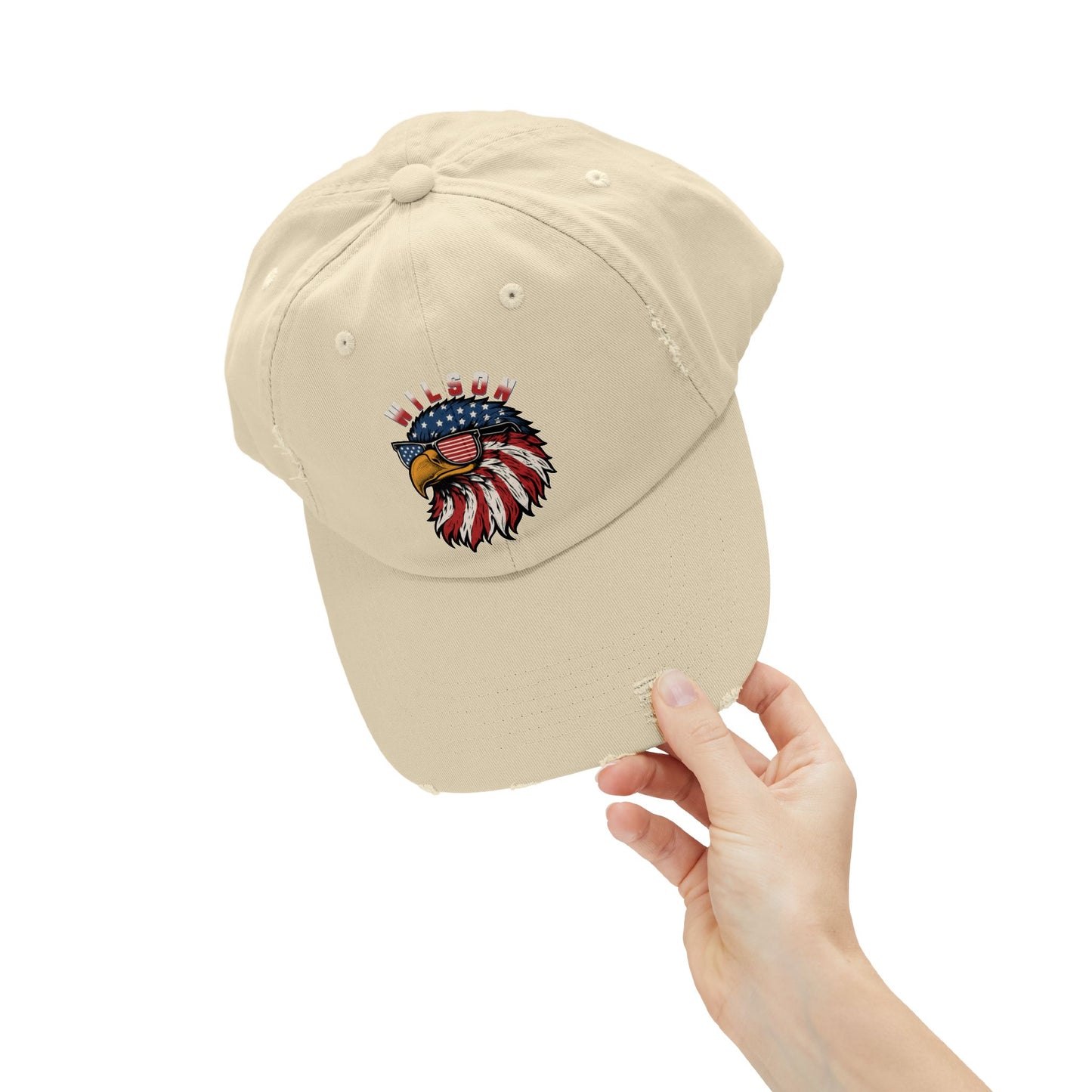 Patriotic Eagle - Distressed Unisex Adjustable Cap