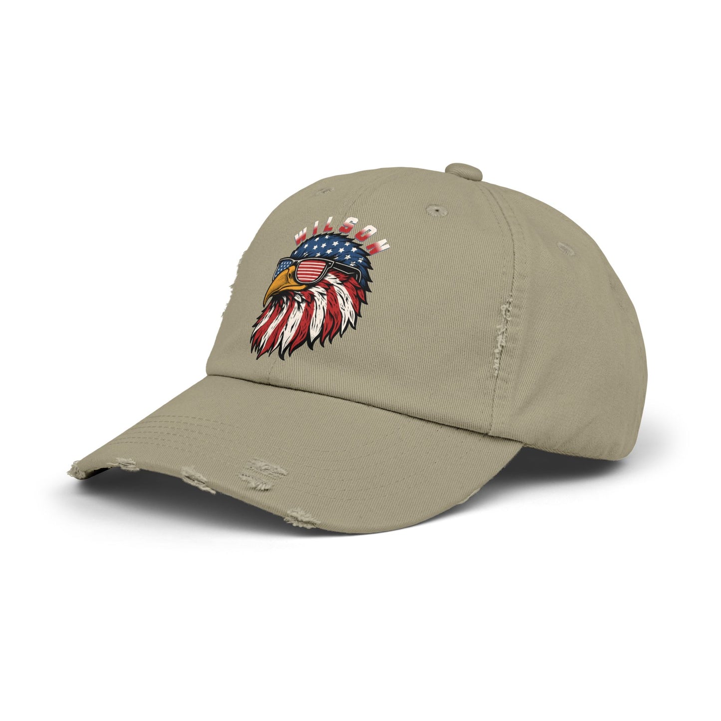 Patriotic Eagle - Distressed Unisex Adjustable Cap