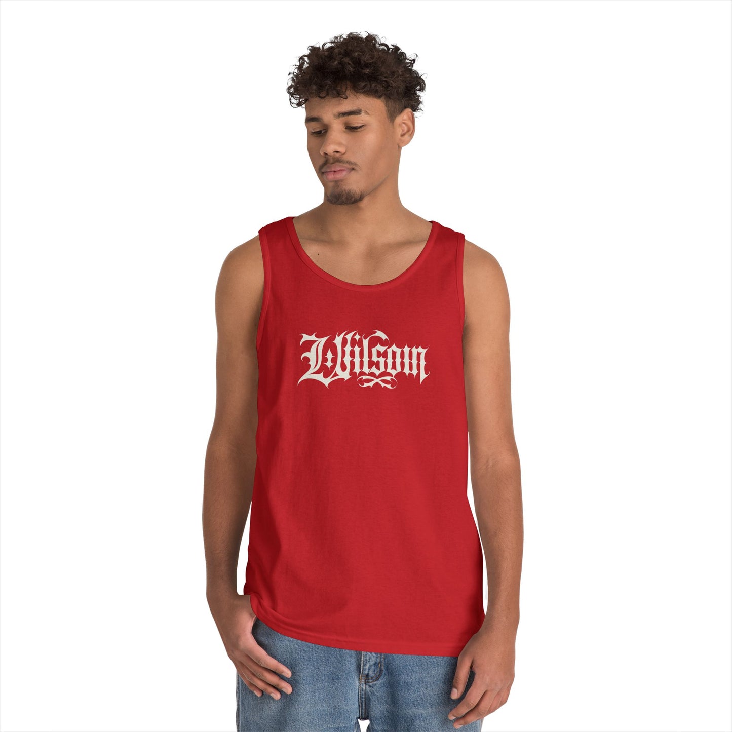 Wilson Graphic Letters - Unisex Heavy Cotton Tank Top