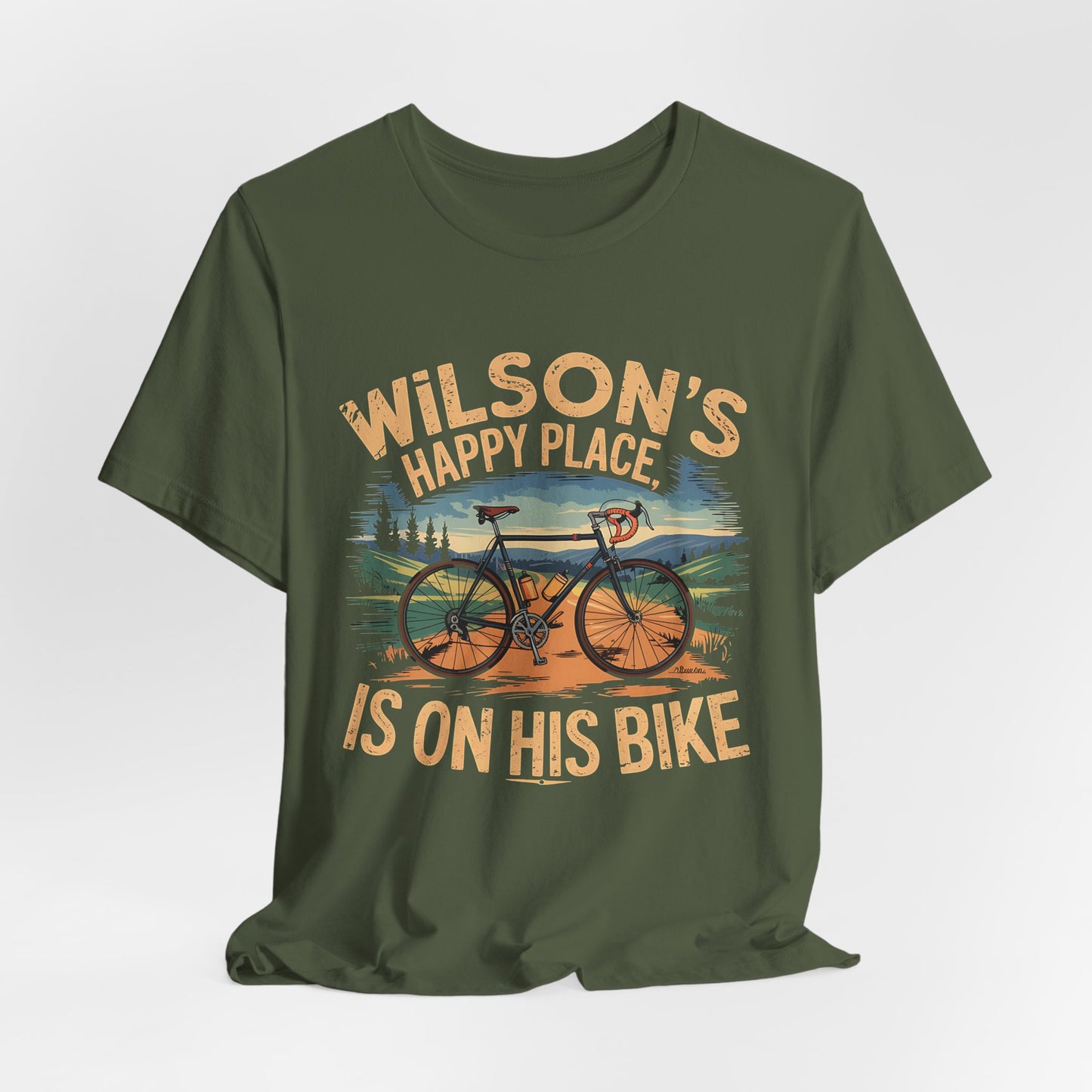 Wilsons happy place Bike - Unisex Tee Shirt
