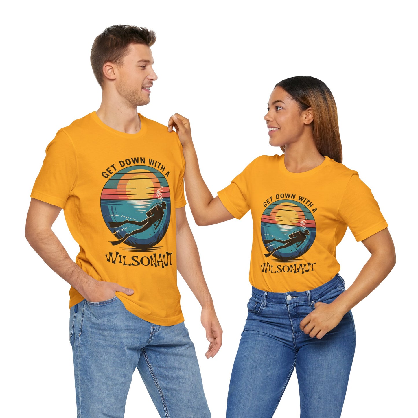 Scuba, Get Down with WILSON -  Unisex Tee Shirt