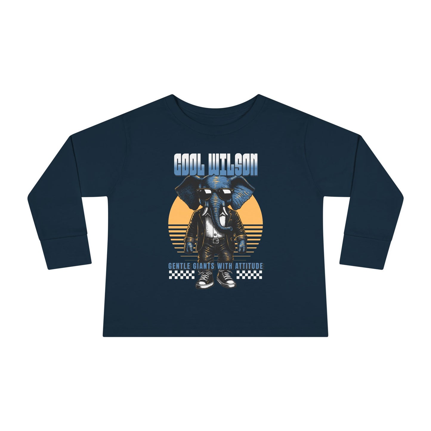 Cool Wilson Toddler Long Sleeve Tee - Stylish Kids Apparel with Attitude