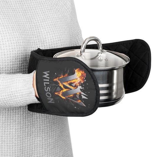 W on  Fire - Heat Resistant Oven Mitts