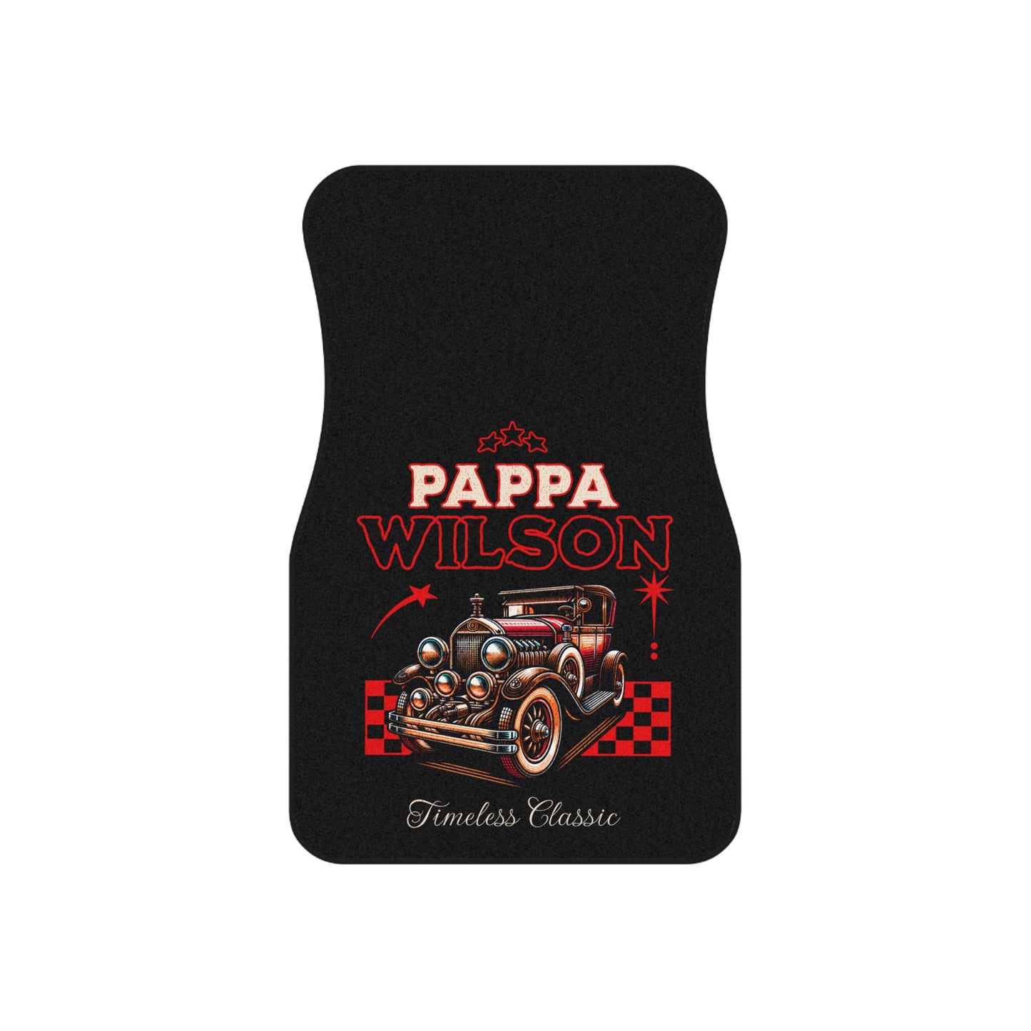 Pappa Wilson Car Mats for Dad - Vintage Classic Design |