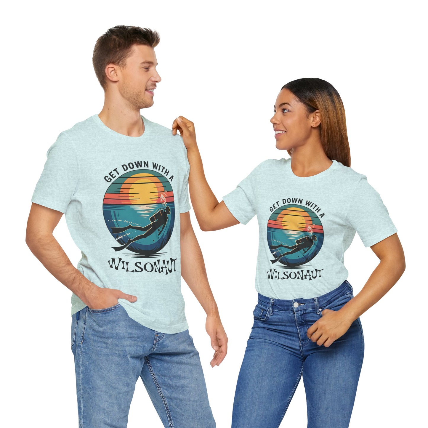 Scuba, Get Down with WILSON -  Unisex Tee Shirt