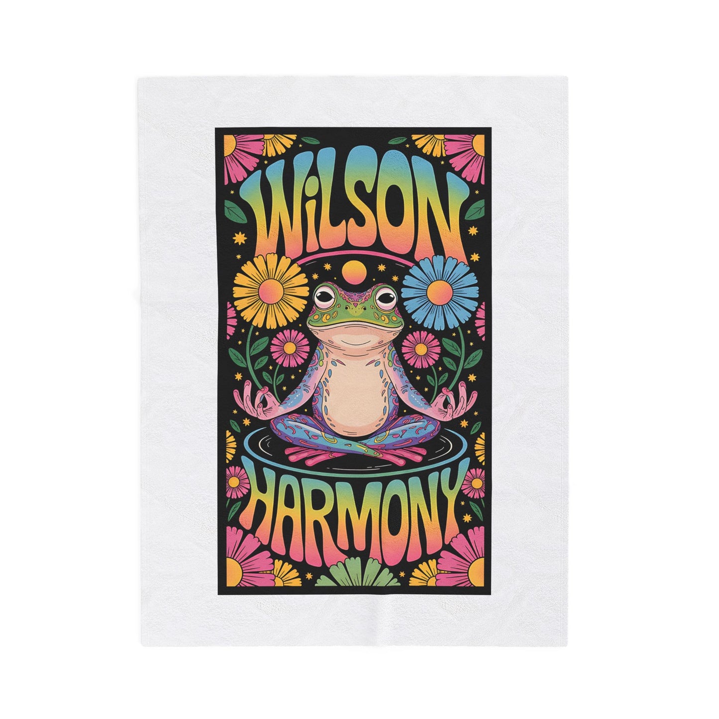 Wilson Frog Harmony - Velveteen Plush Blanket, Cozy Throw for Home