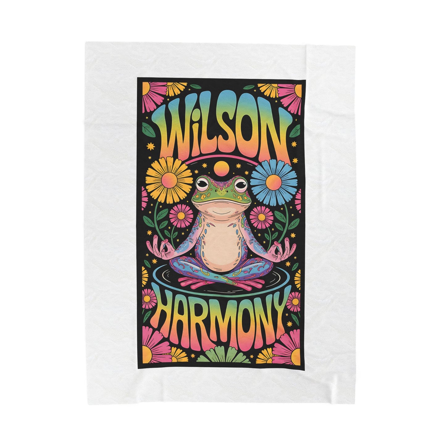 Wilson Frog Harmony - Velveteen Plush Blanket, Cozy Throw for Home