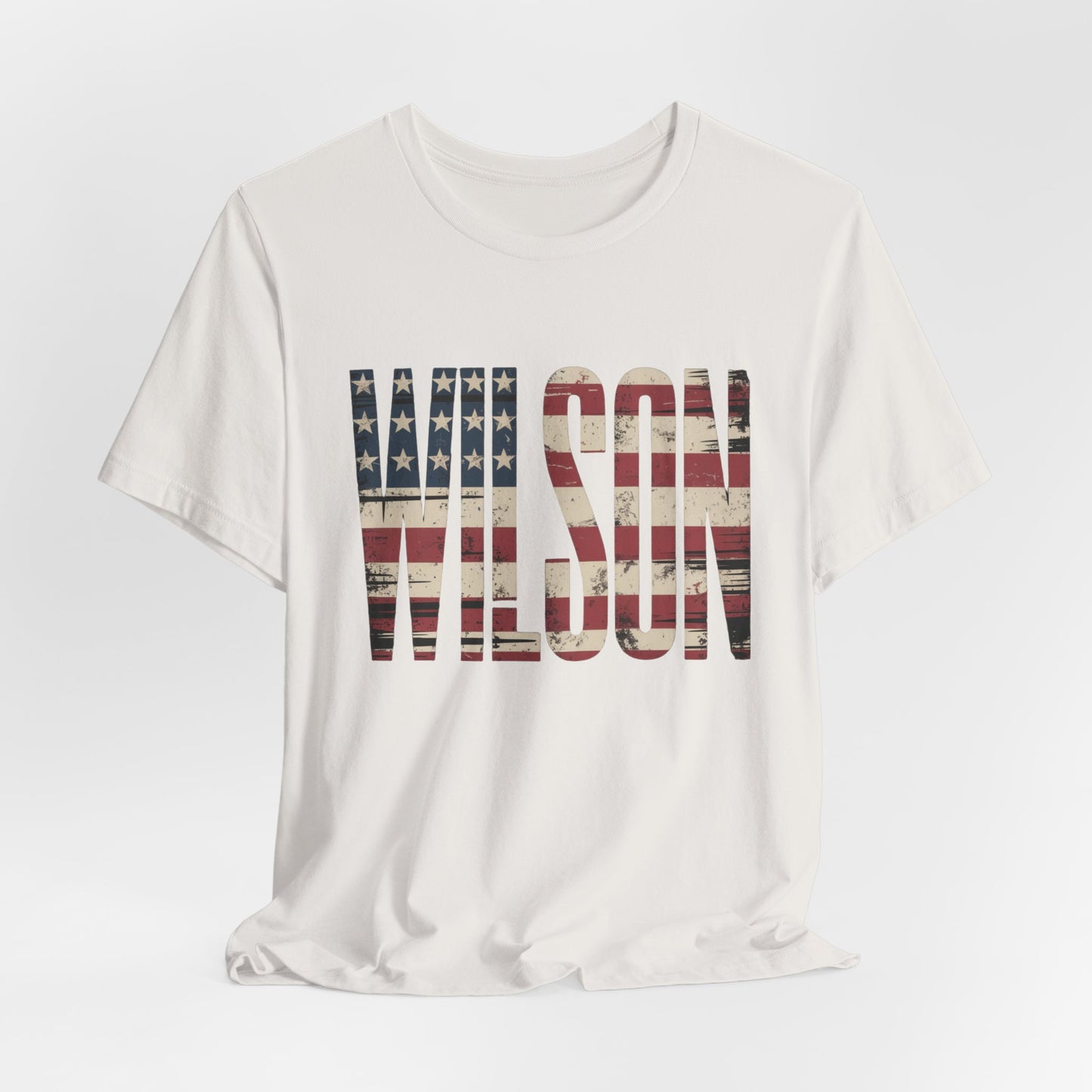 Wilson USA Flag Letters - Unisex Tee Shirt
