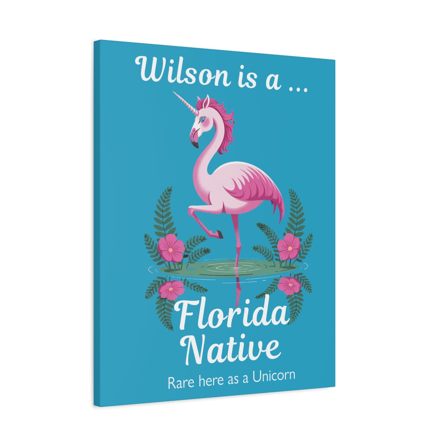 Florida Native Flamingo-Corn - Canvas Wall Art