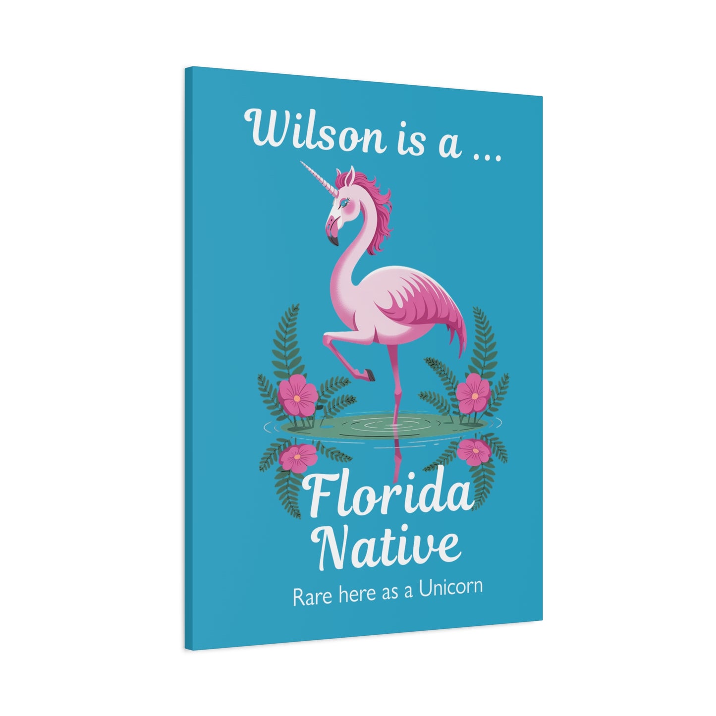 Florida Native Flamingo-Corn - Canvas Wall Art