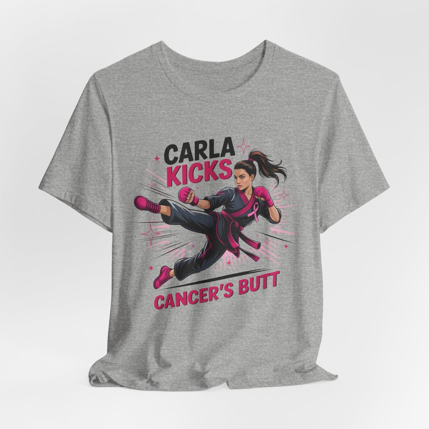 Carla Kicks Cancer - Stylish Short Sleeve Shirt