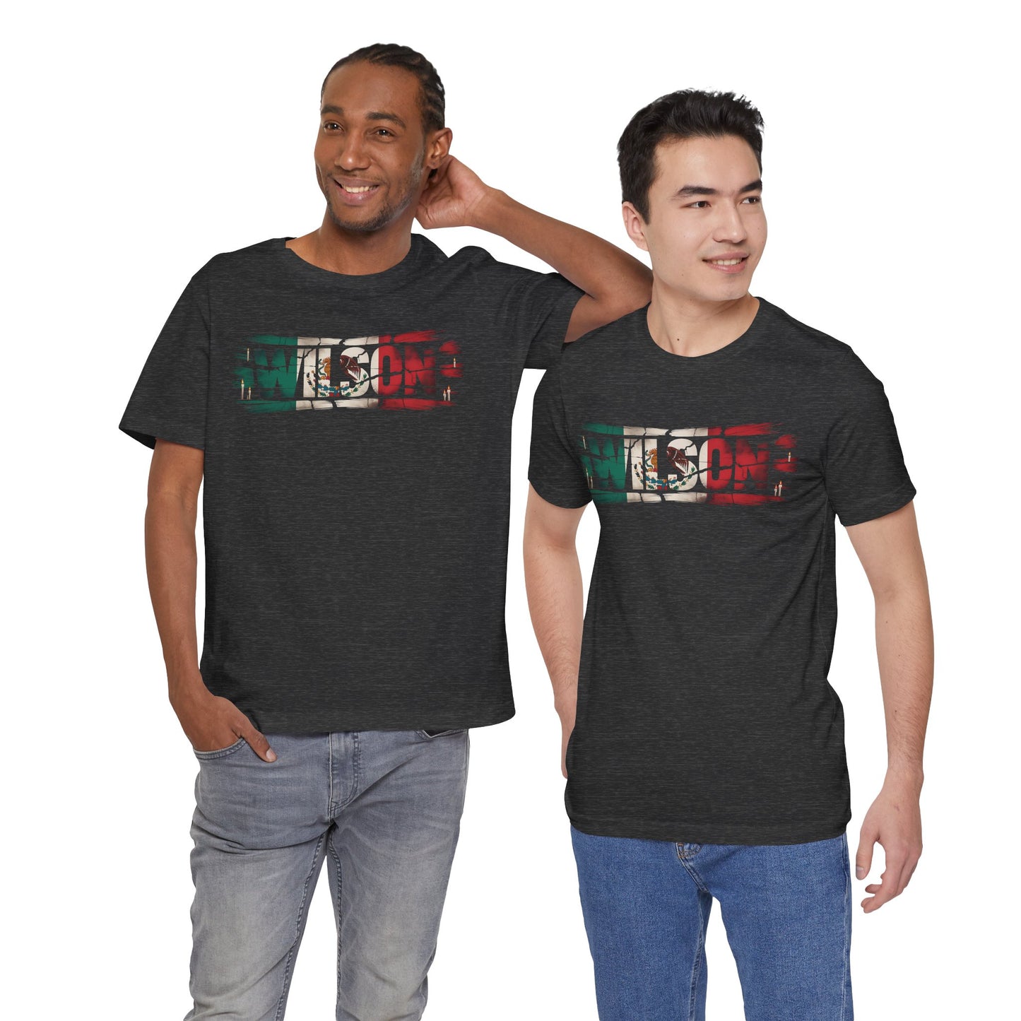 Wilson Mexican Flag Letters - Unisex Tee Shirt