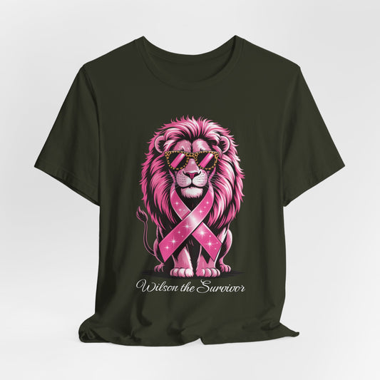 Cancer Survivor Lion -  Unisex Tee Shirt