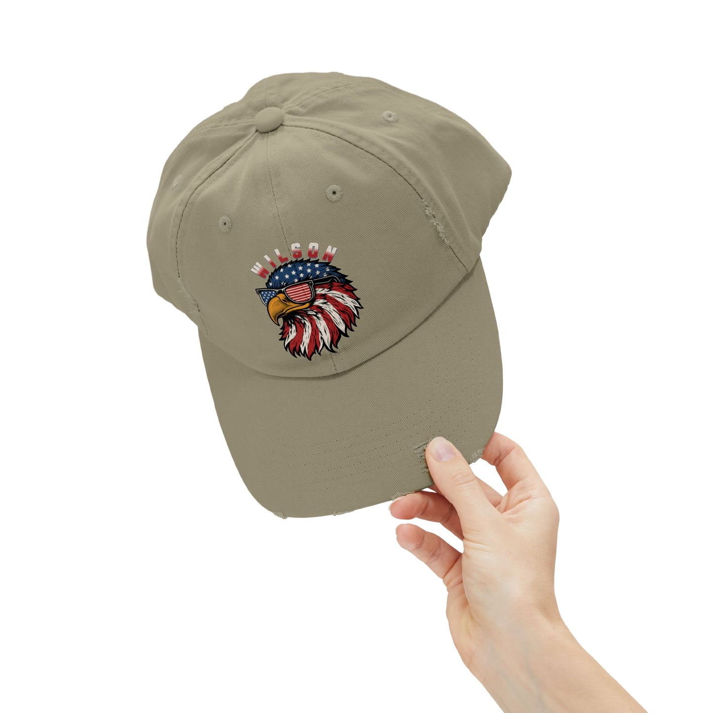 Patriotic Eagle - Distressed Unisex Adjustable Cap