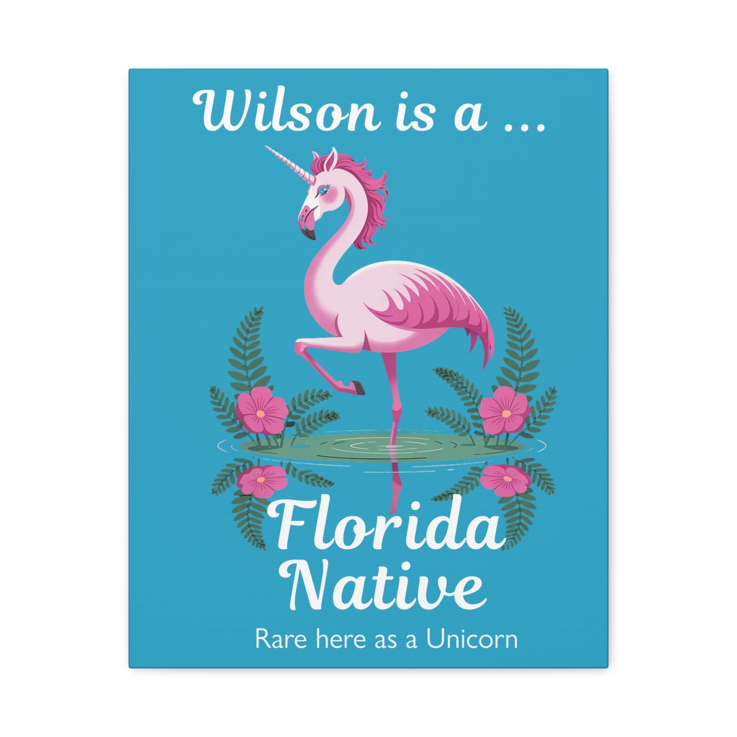 Florida Native Flamingo-Corn - Canvas Wall Art