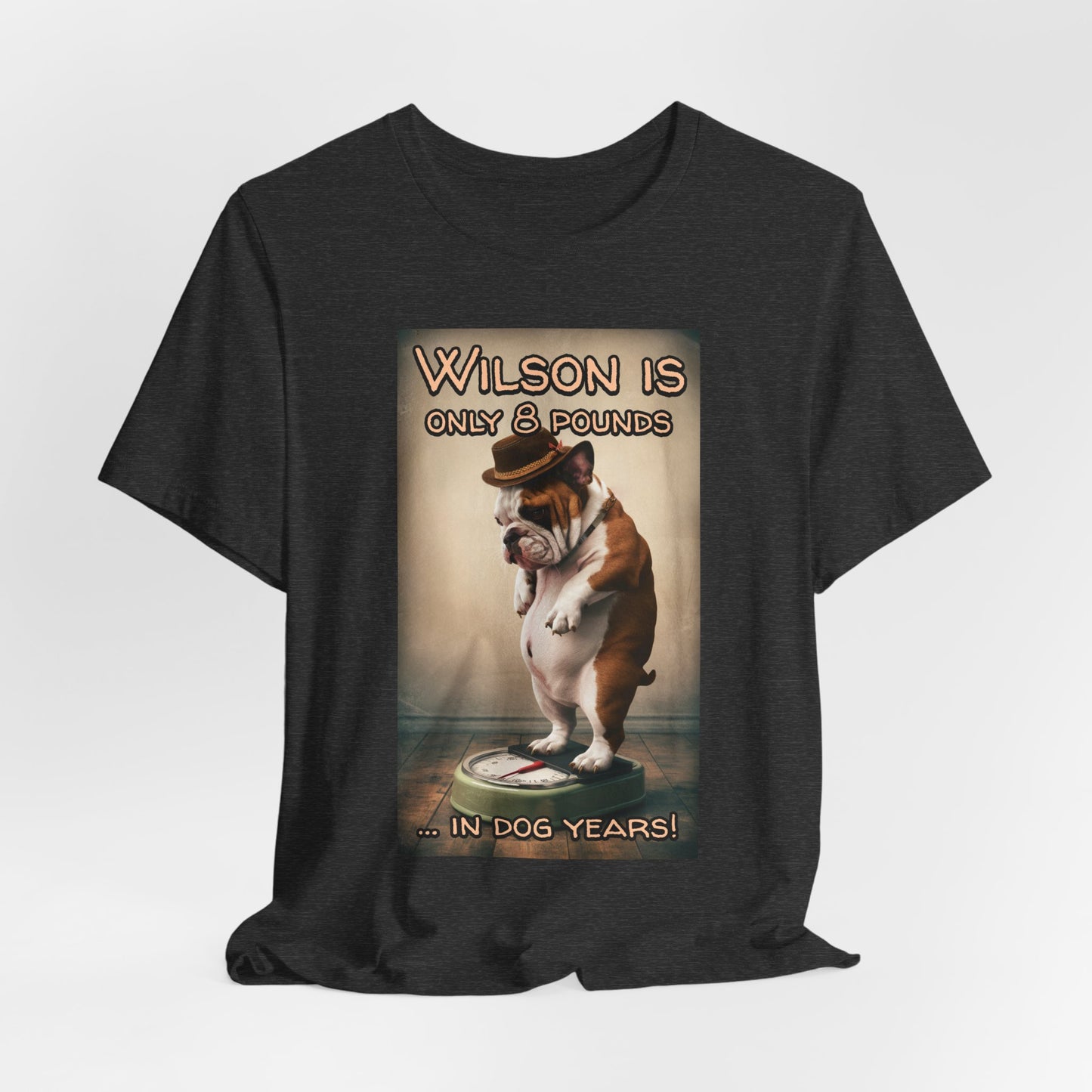 Heavy Dog on Scales - Unisex Graphic Tee