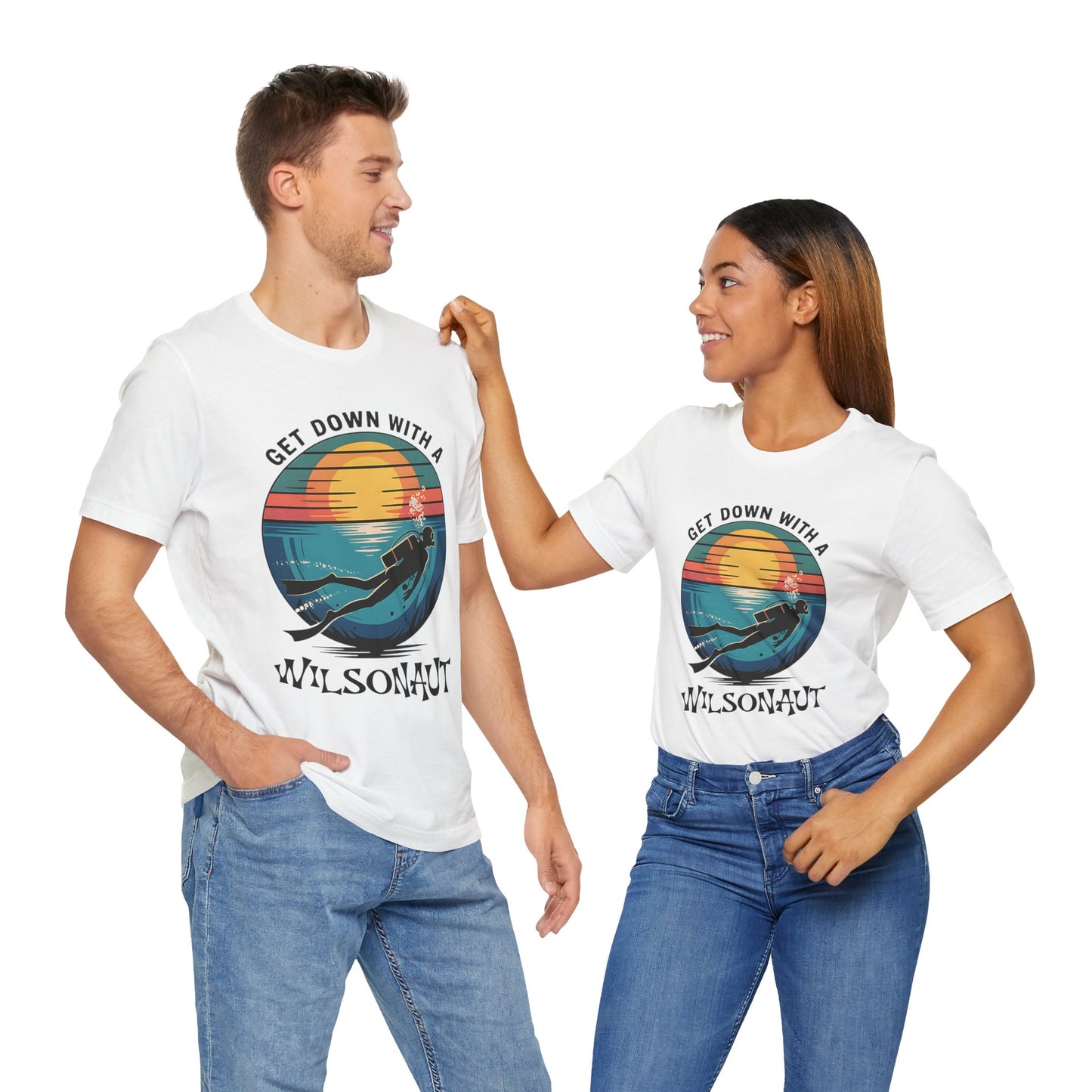 Scuba, Get Down with WILSON -  Unisex Tee Shirt