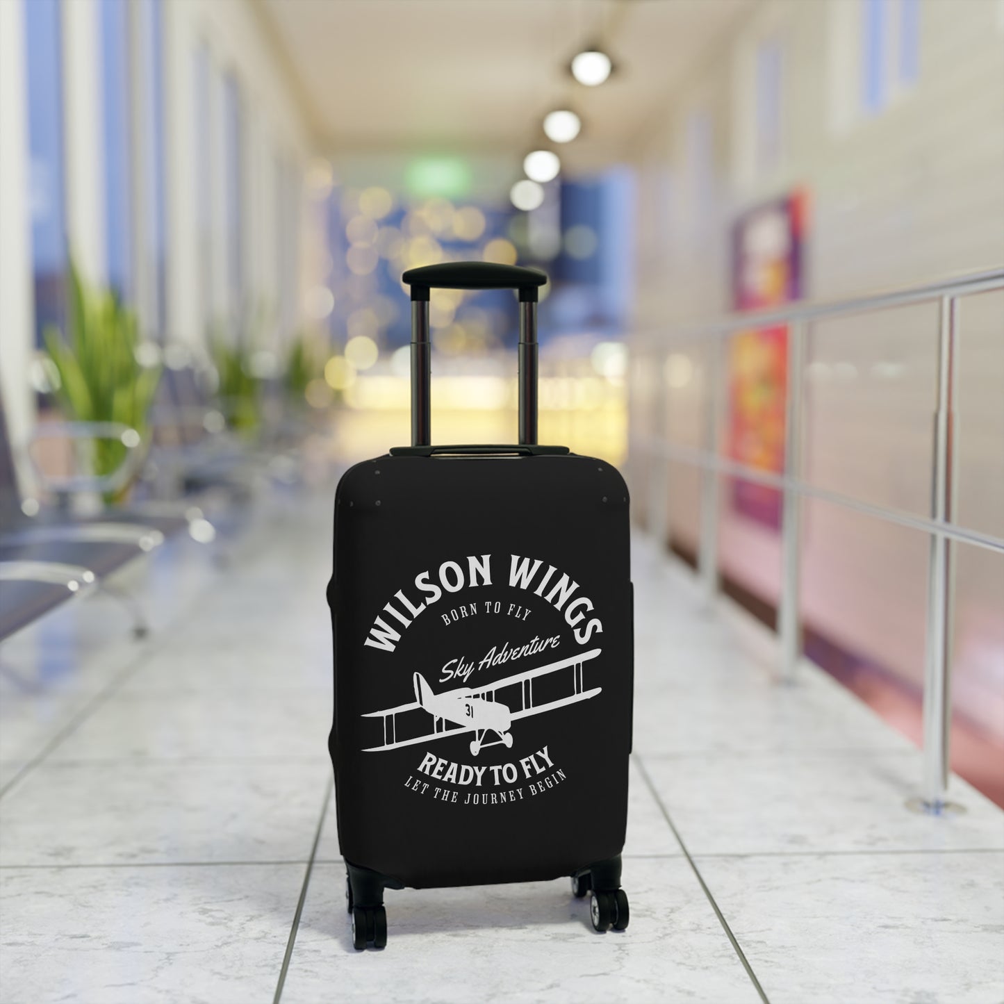 Wilson Wings (Black) - Adventure Luggage Cover