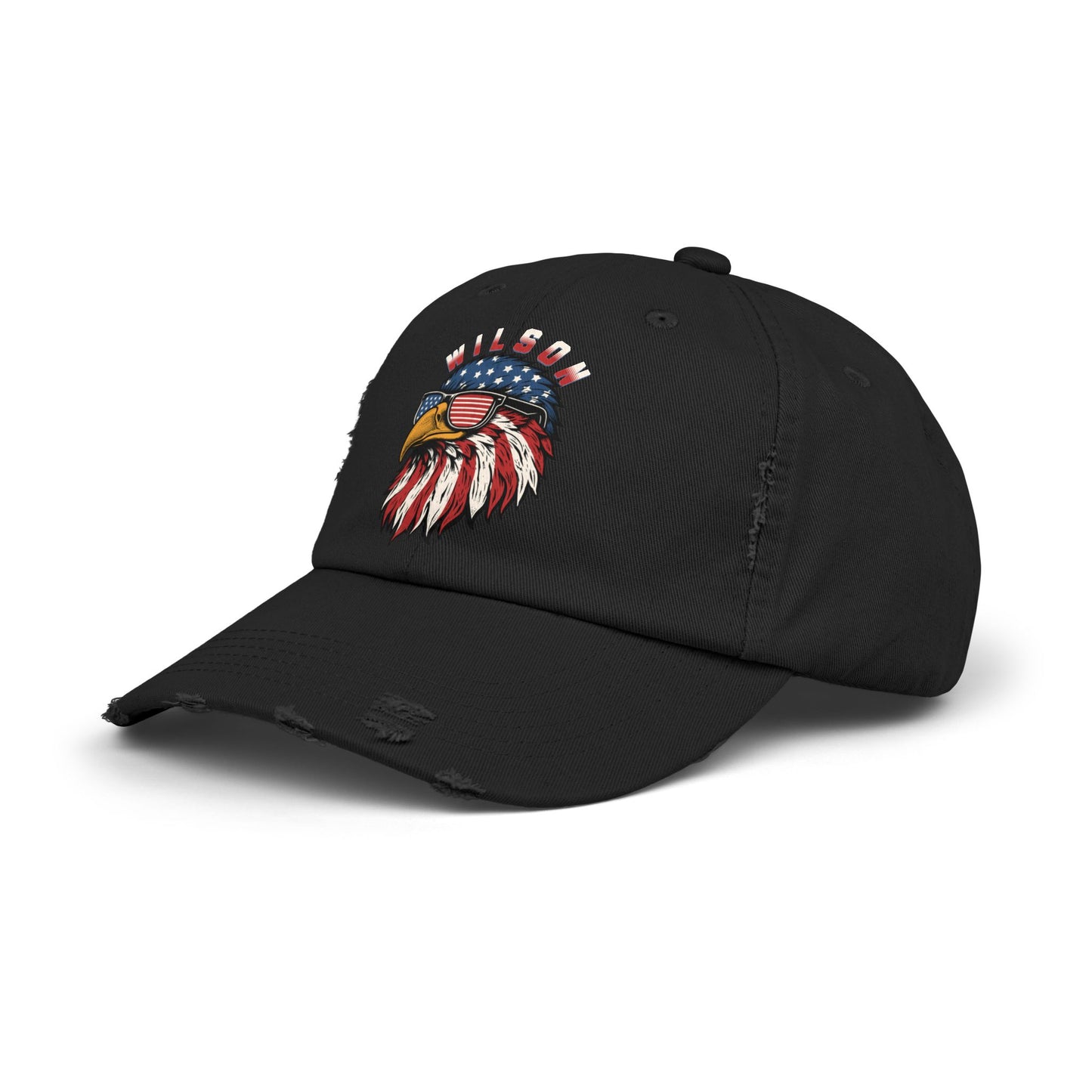 Patriotic Eagle - Distressed Unisex Adjustable Cap