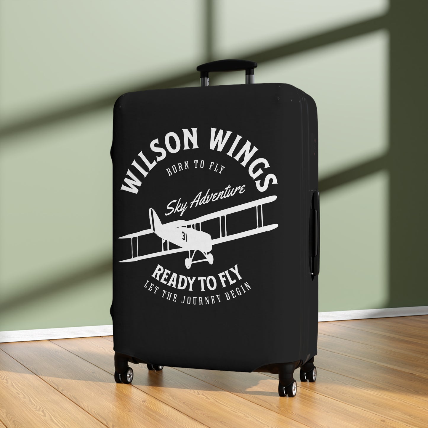 Wilson Wings (Black) - Adventure Luggage Cover