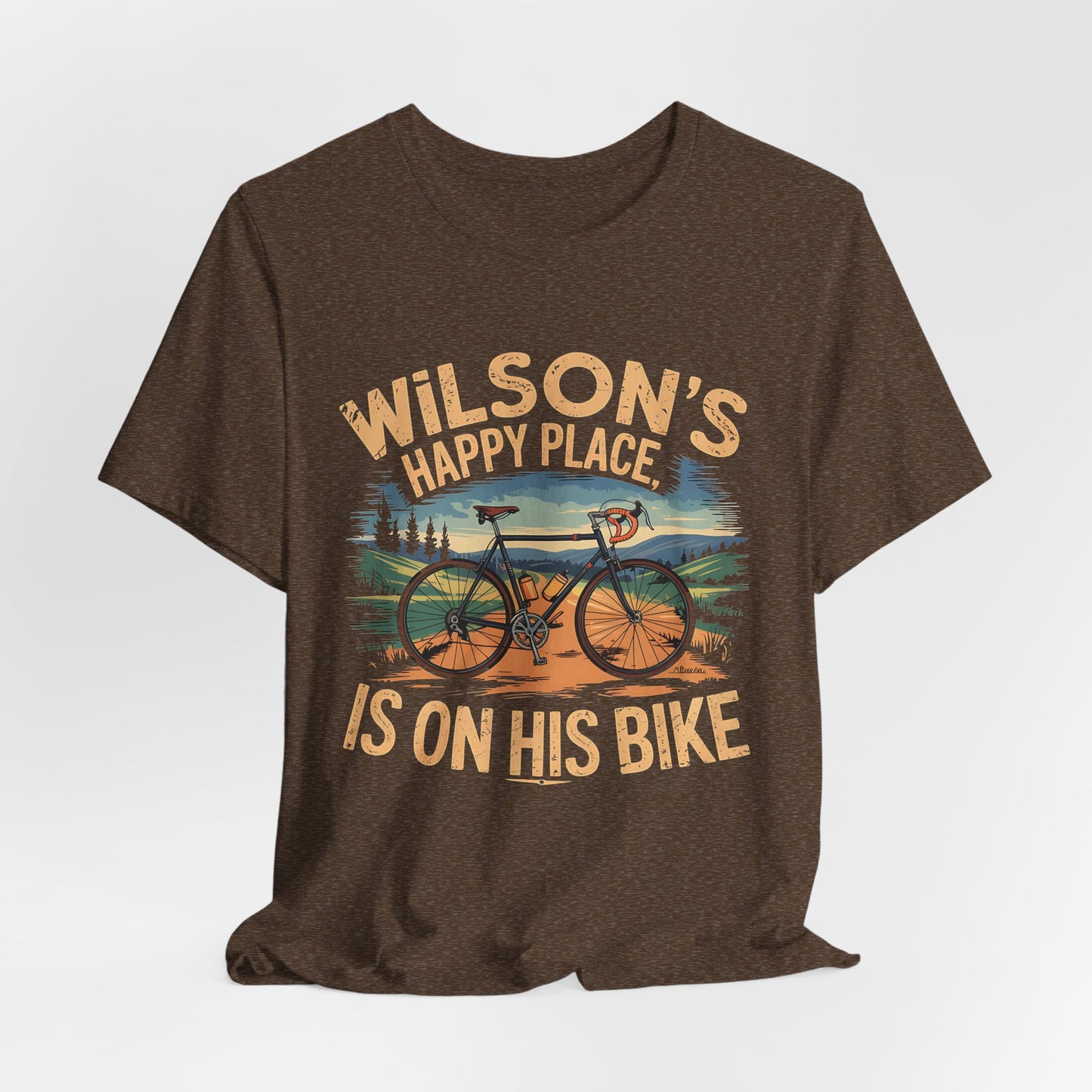 Wilsons happy place Bike - Unisex Tee Shirt