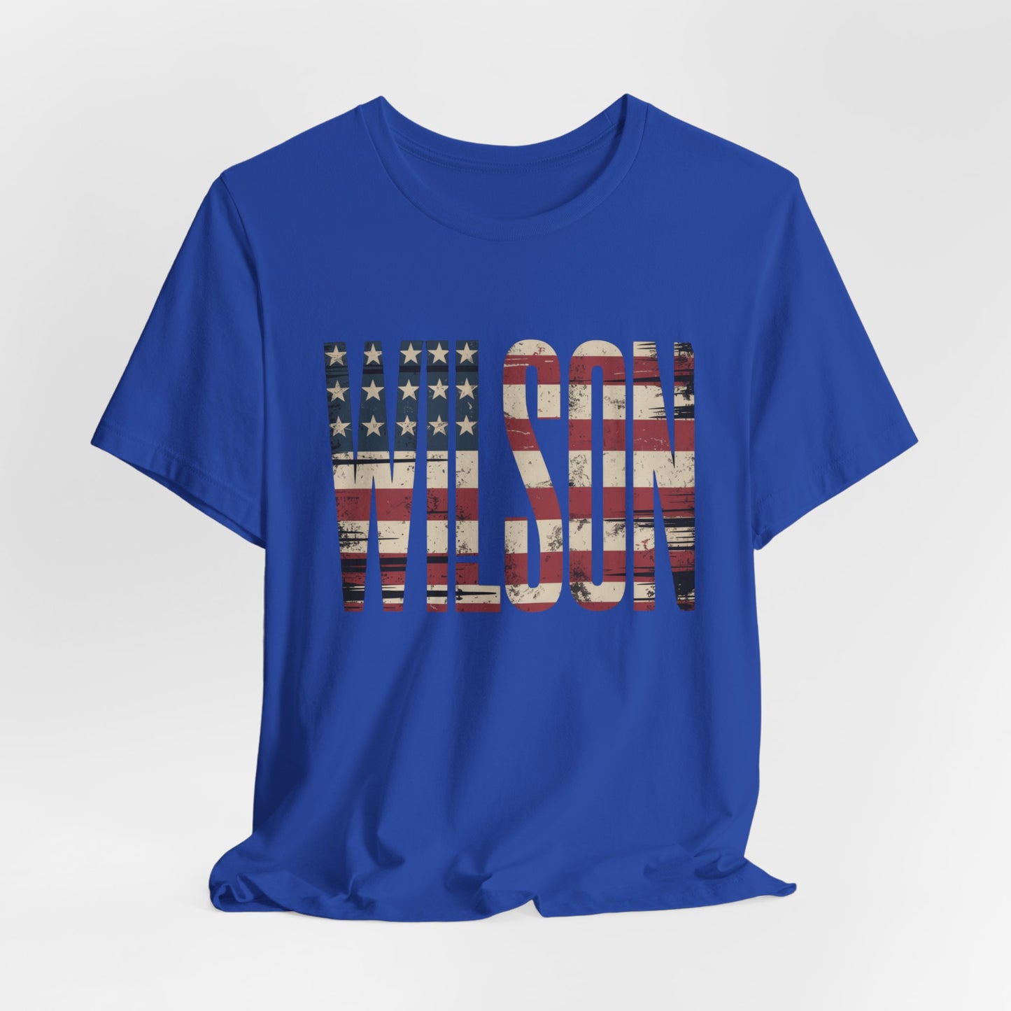 Wilson USA Flag Letters - Unisex Tee Shirt