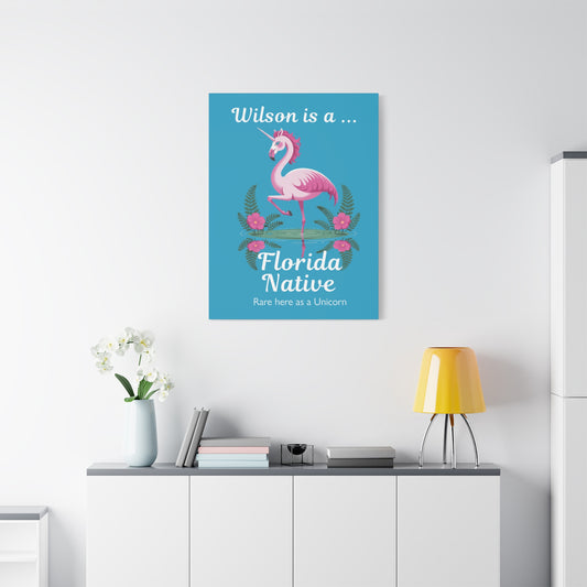 Florida Native Flamingo-Corn - Canvas Wall Art