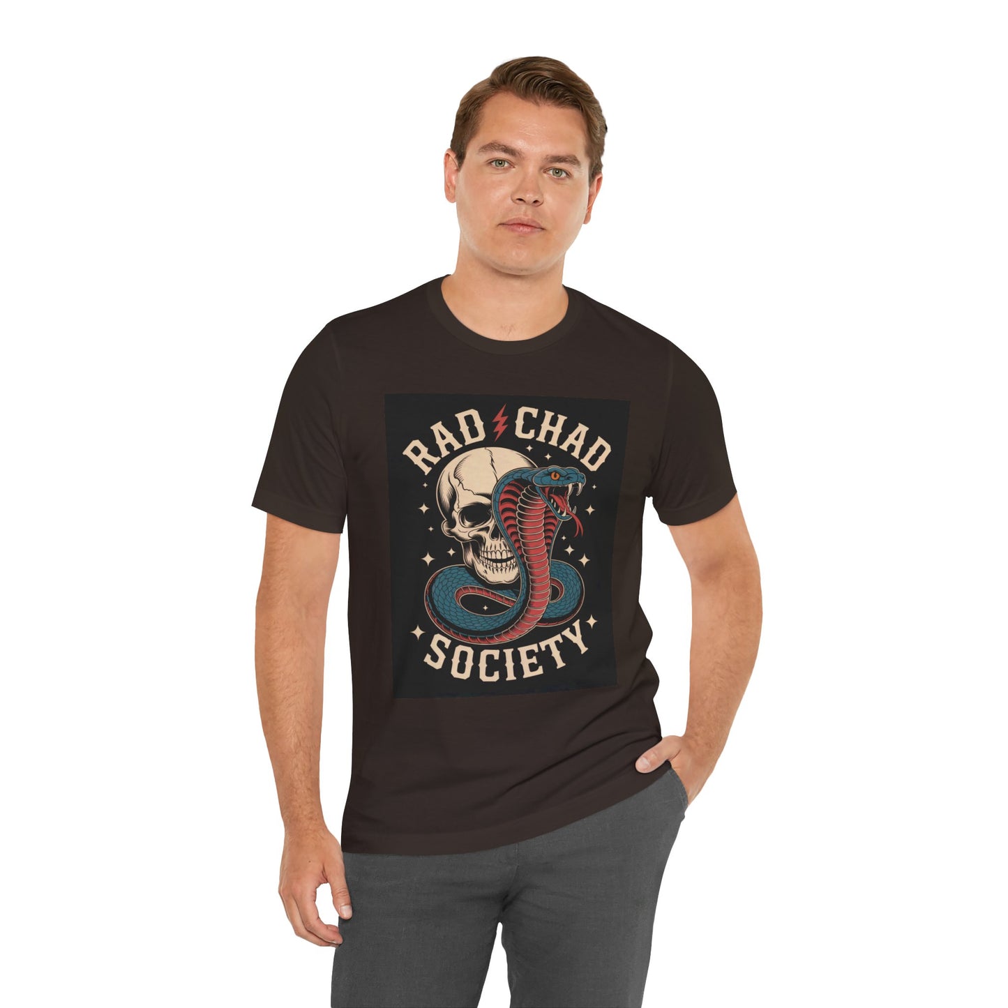 Rad Chad Skull n Snake - Unisex Tee Shirt