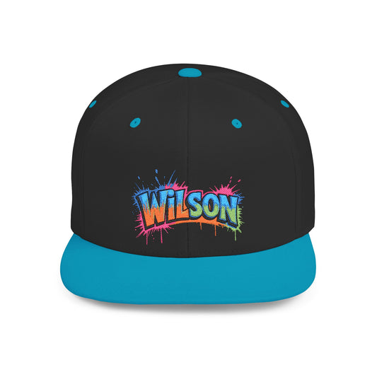 Wilson Splatter Graphic  - Flat Bill Snapback Hat