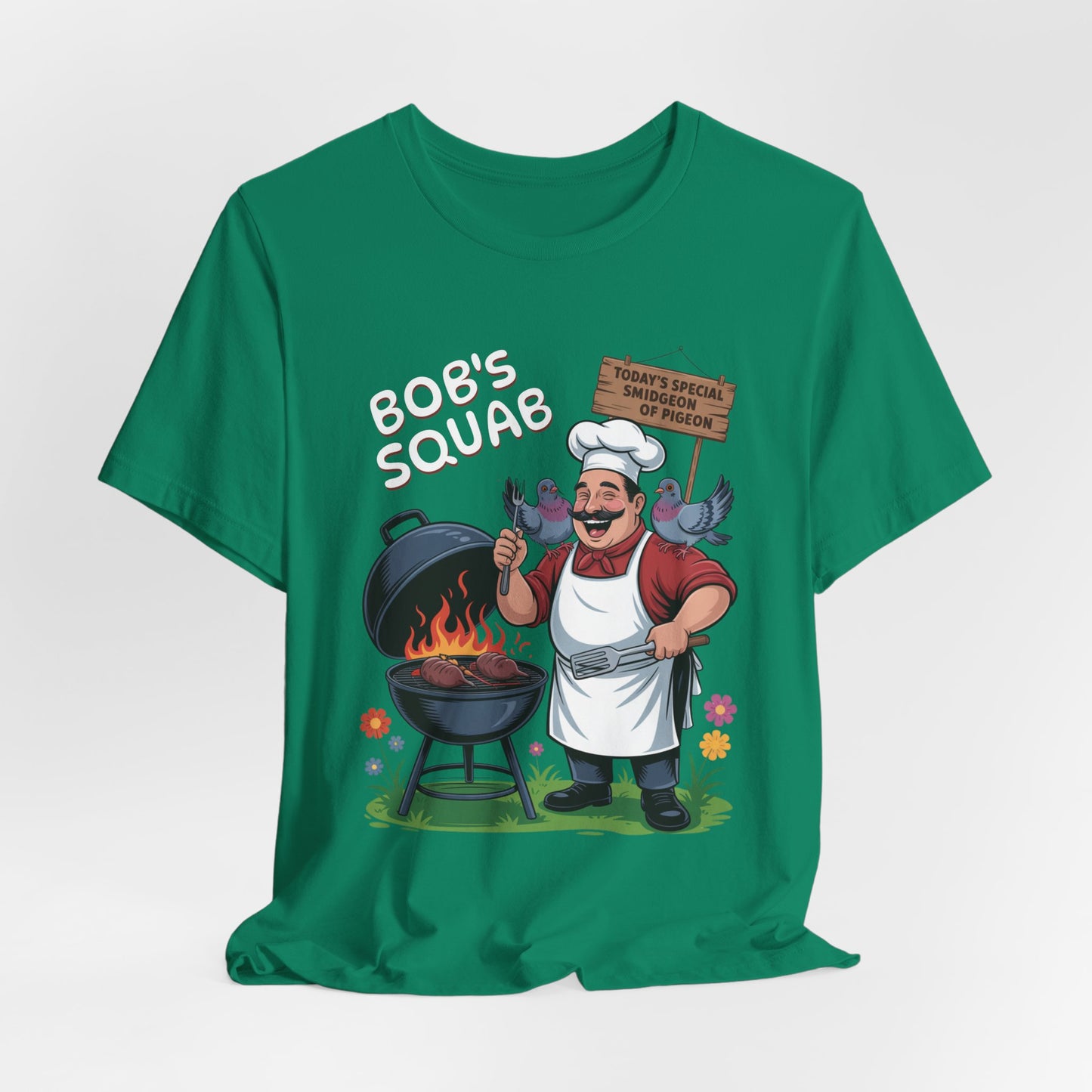 Bob Squab BBQ Pigeon. - Unisex Graphic Tee