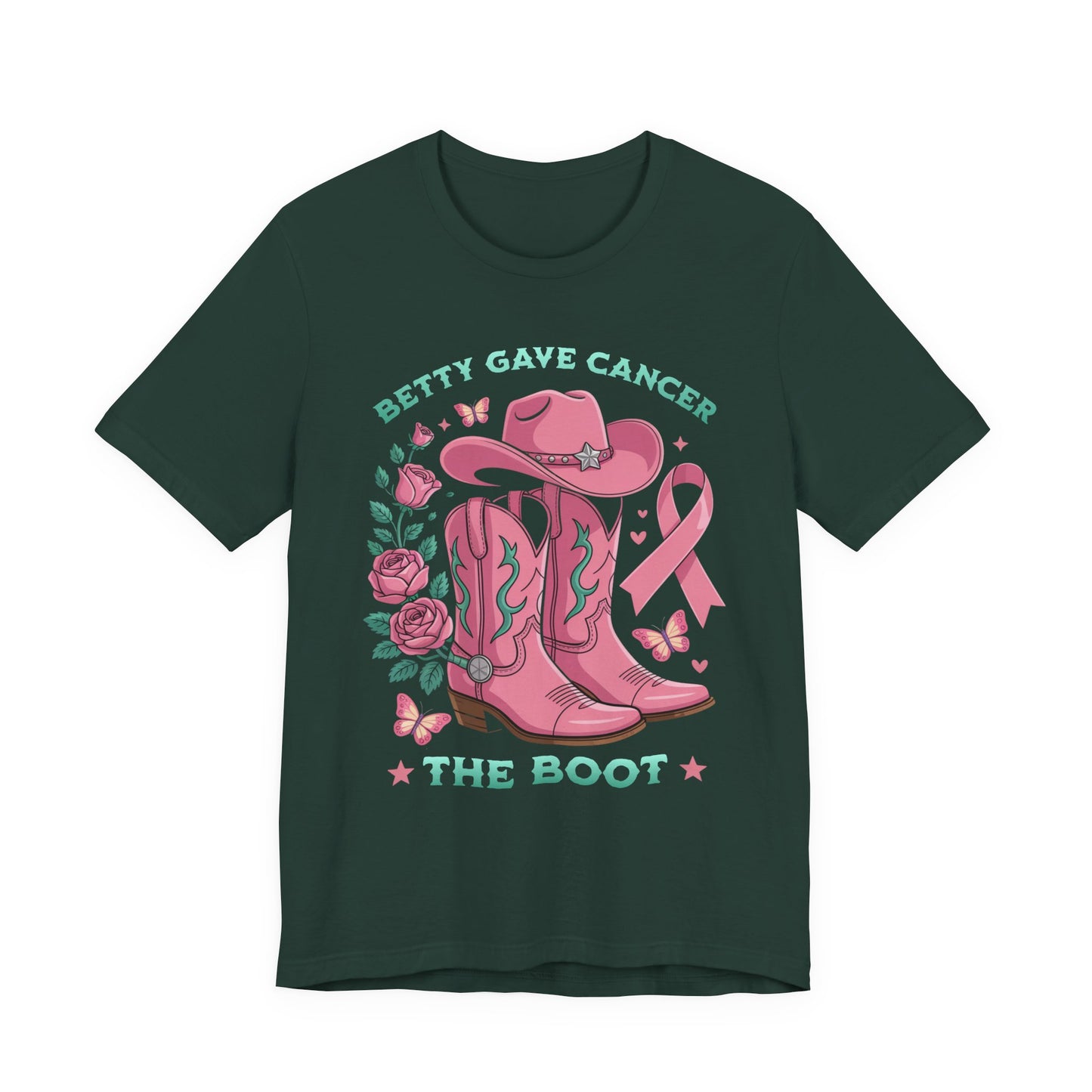 Gave cancer the boot - Stylish Short Sleeve Shirt