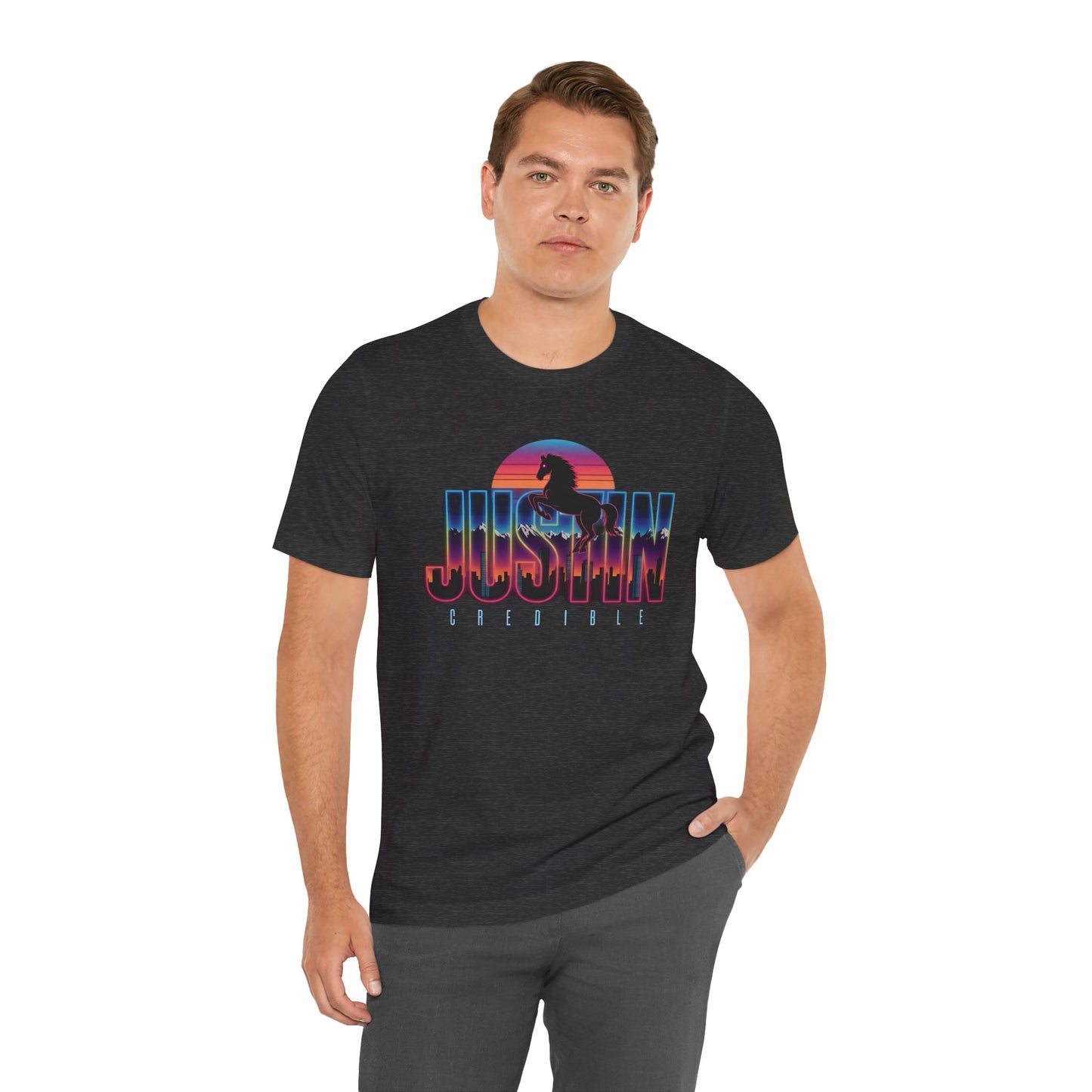JUSTIN credible in Denver - Unisex Graphic Tee