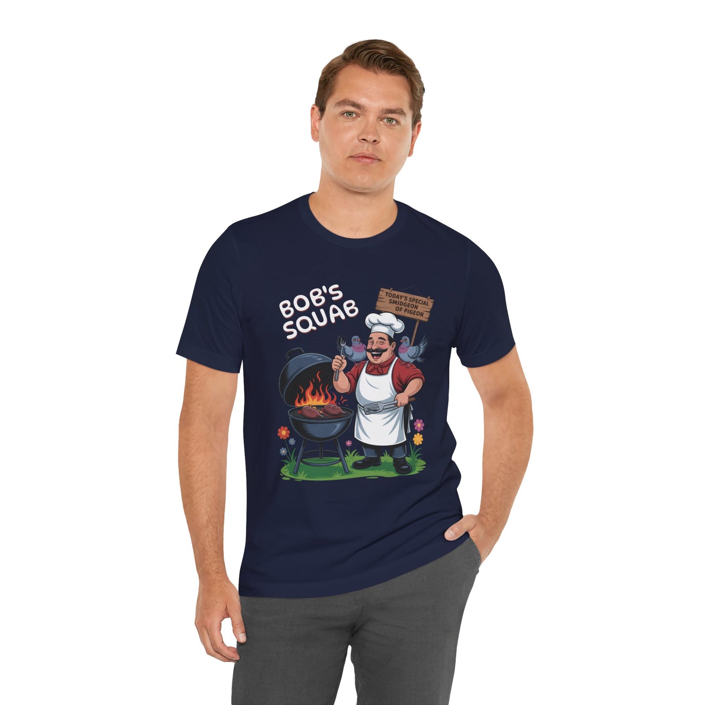 Bob Squab BBQ Pigeon. - Unisex Graphic Tee
