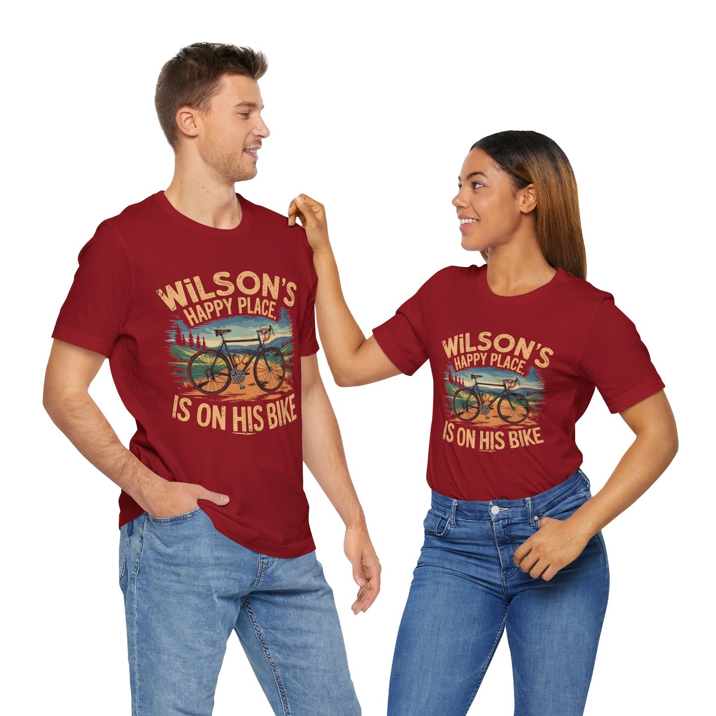Wilsons happy place Bike - Unisex Tee Shirt