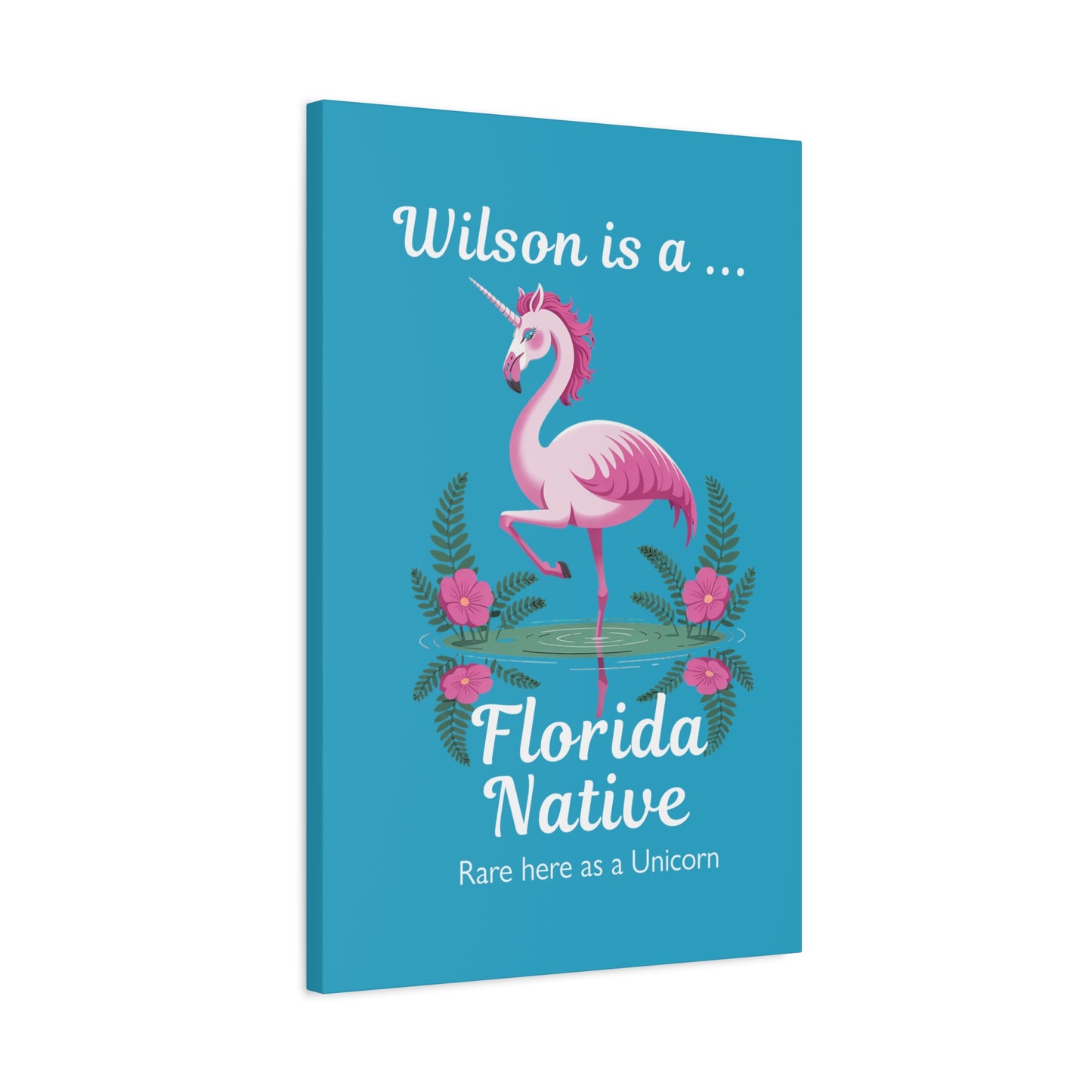 Florida Native Flamingo-Corn - Canvas Wall Art