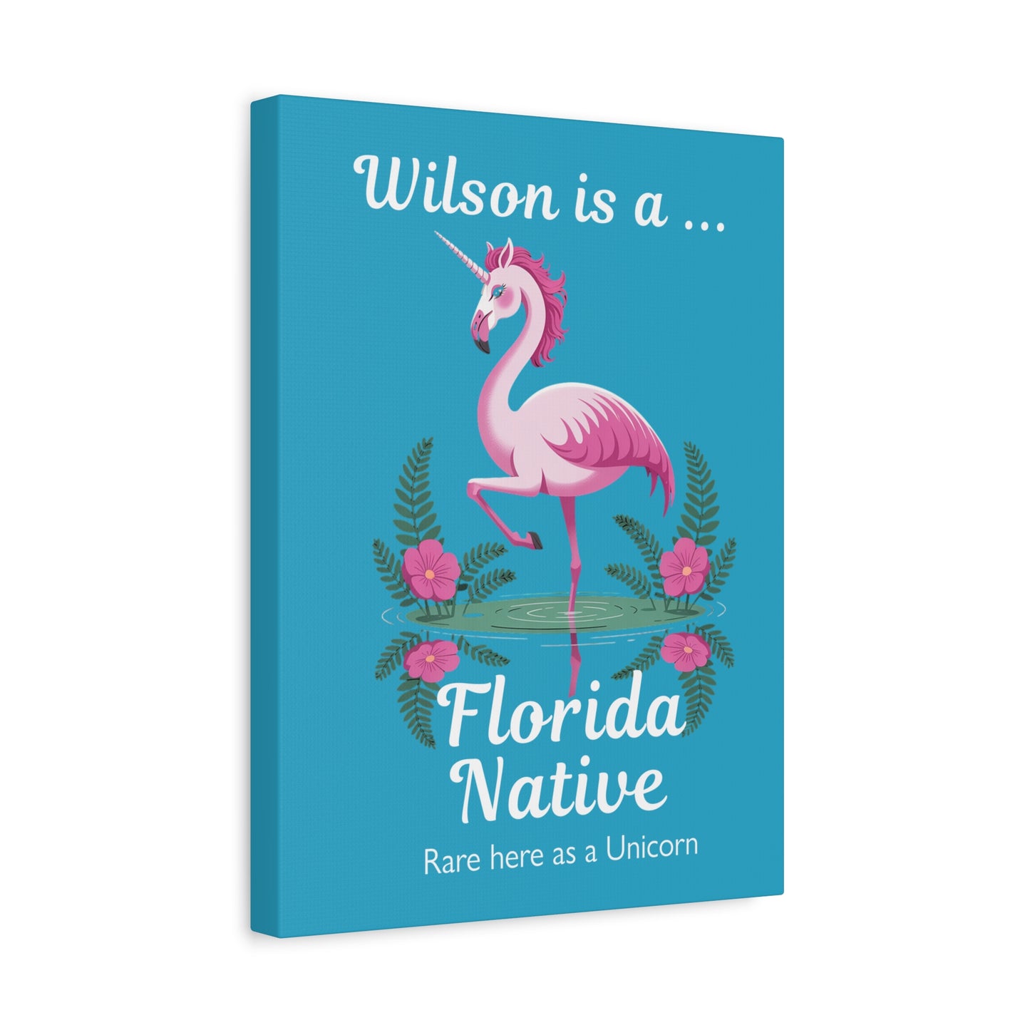 Florida Native Flamingo-Corn - Canvas Wall Art