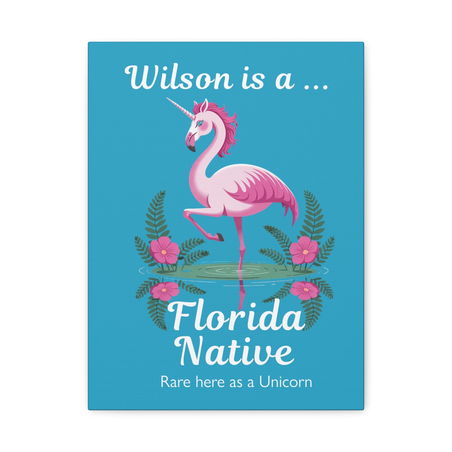 Florida Native Flamingo-Corn - Canvas Wall Art