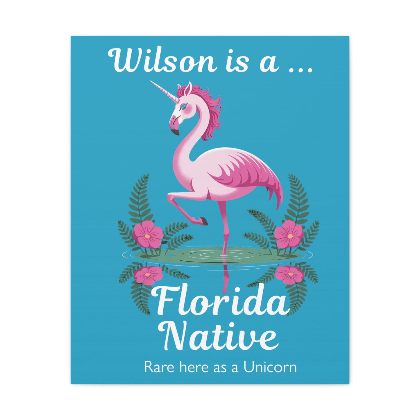 Florida Native Flamingo-Corn - Canvas Wall Art