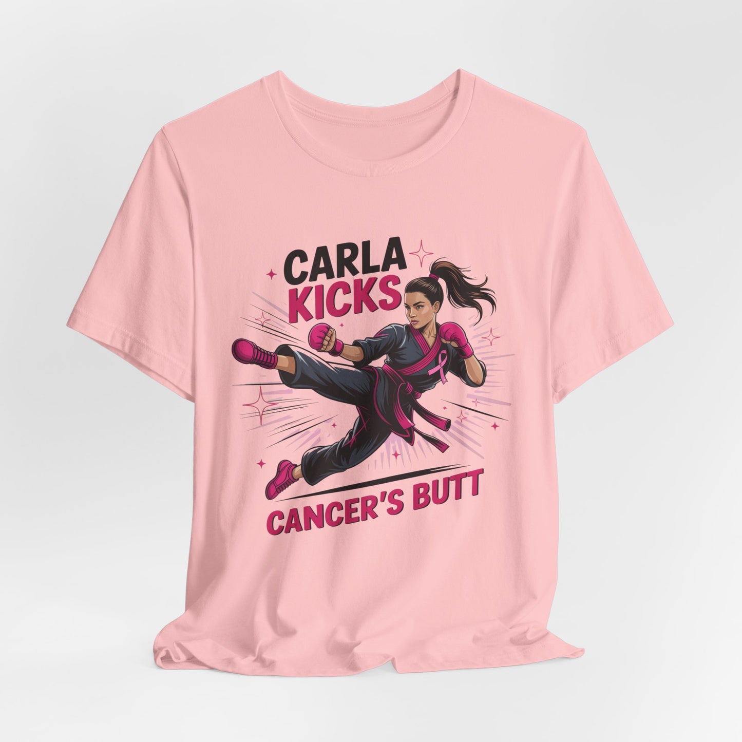 Carla Kicks Cancer - Stylish Short Sleeve Shirt