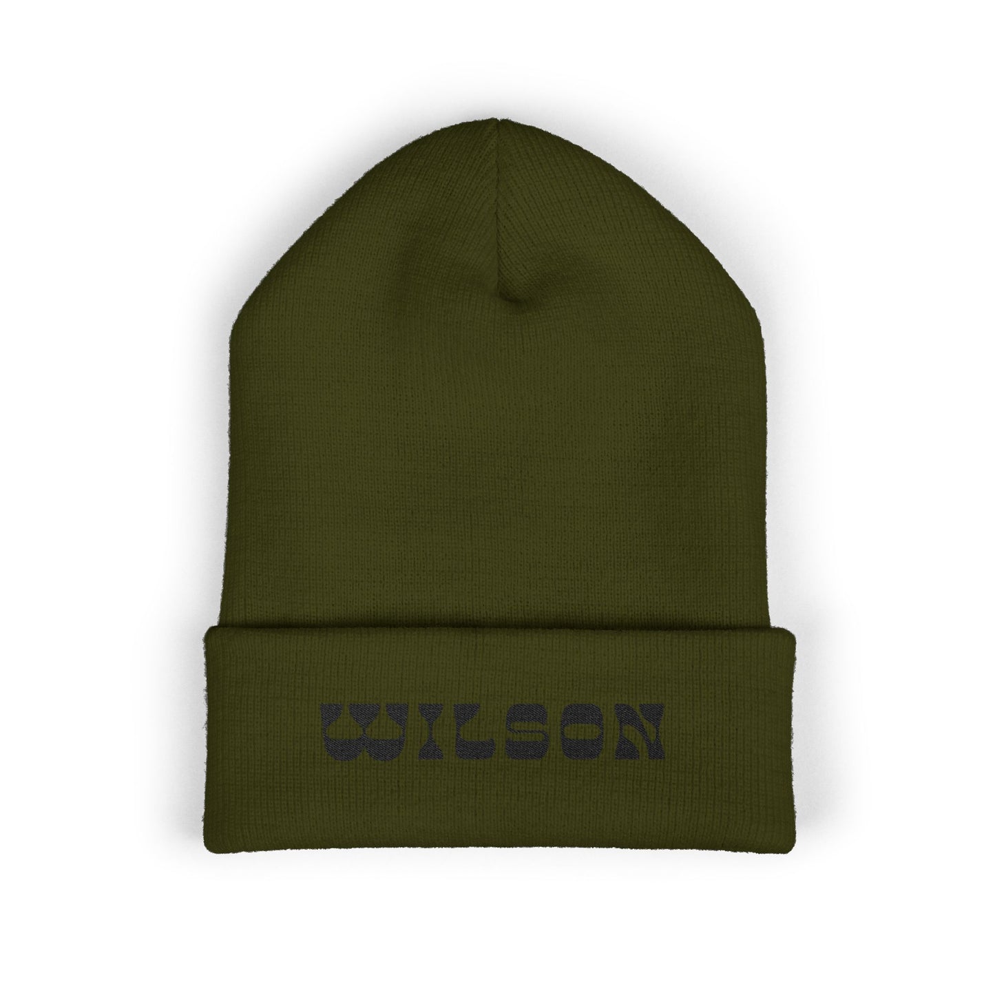 EMBROIDERY - Cuffed Wilson Beanie - Winter Hat, Custom Beanie,