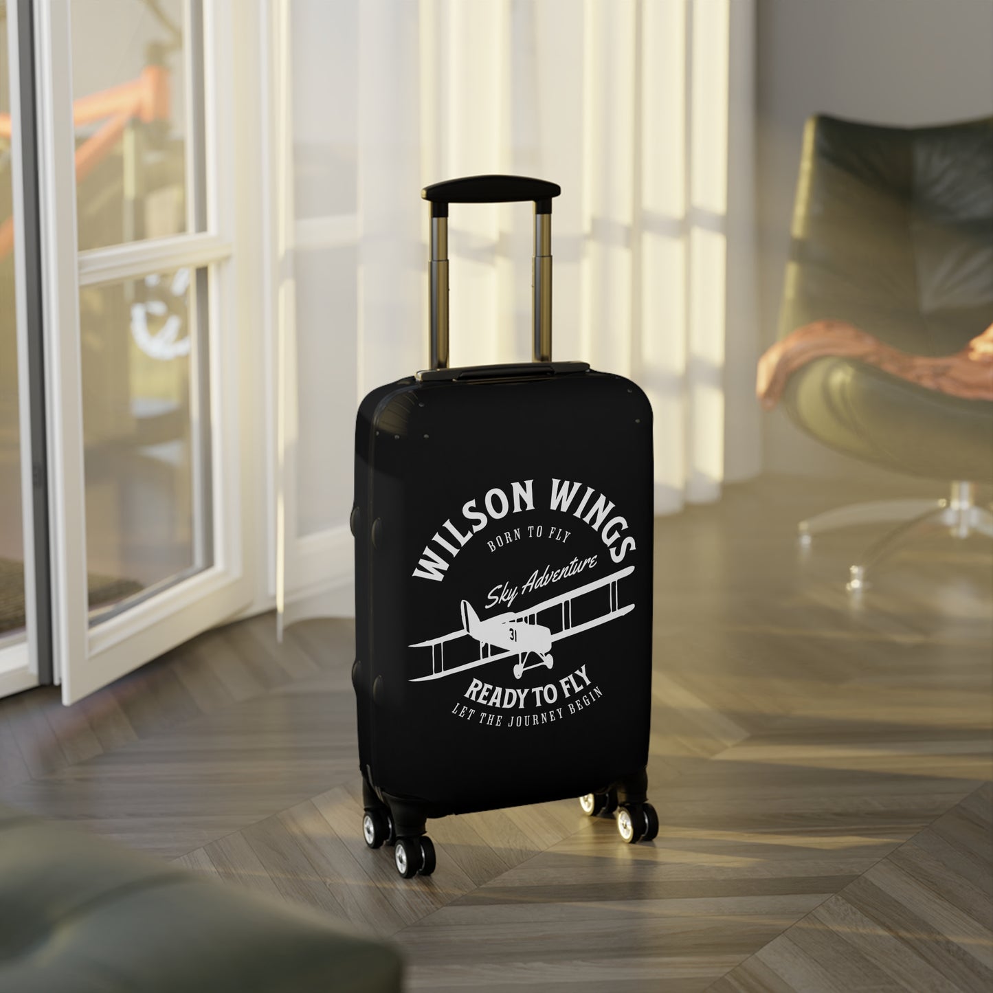 Wilson Wings (Black) - Adventure Luggage Cover