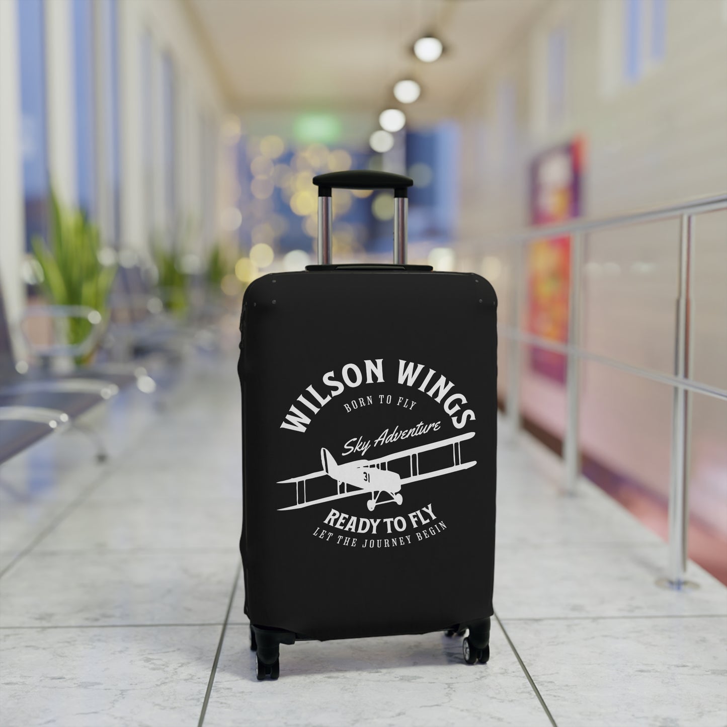 Wilson Wings (Black) - Adventure Luggage Cover