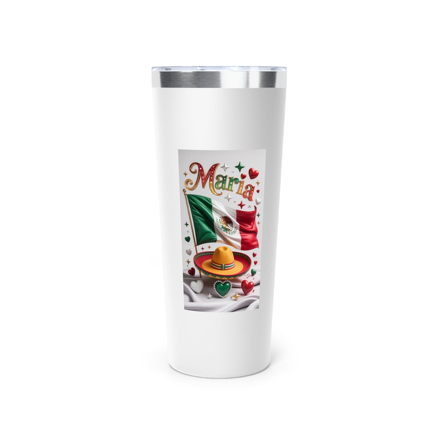 Mary  Vertical Flag - 22oz  Insulated Tumbler