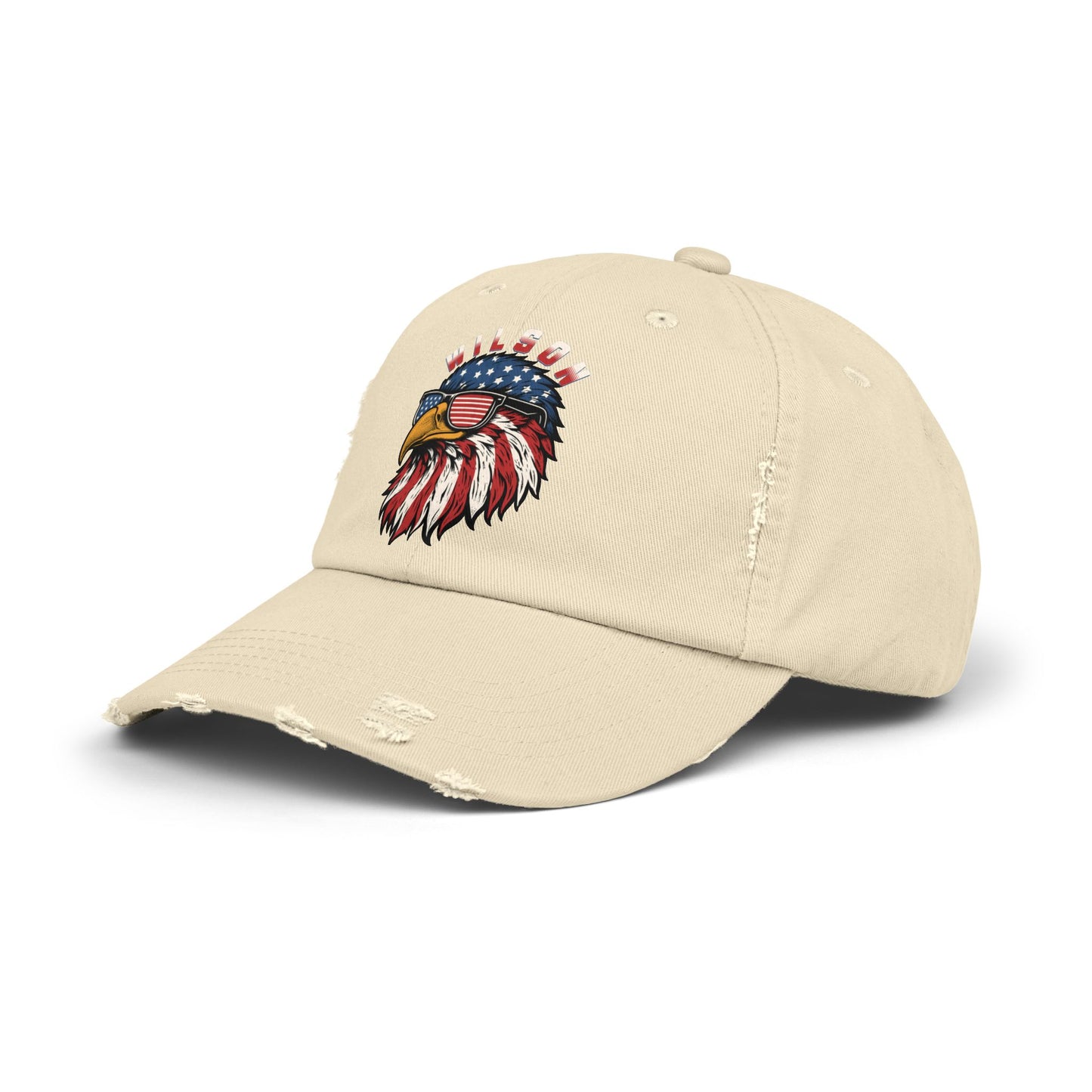 Patriotic Eagle - Distressed Unisex Adjustable Cap