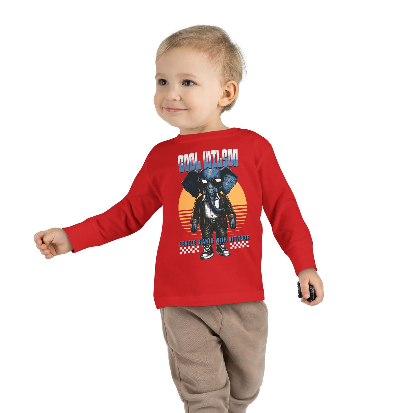 Cool Wilson Toddler Long Sleeve Tee - Stylish Kids Apparel with Attitude